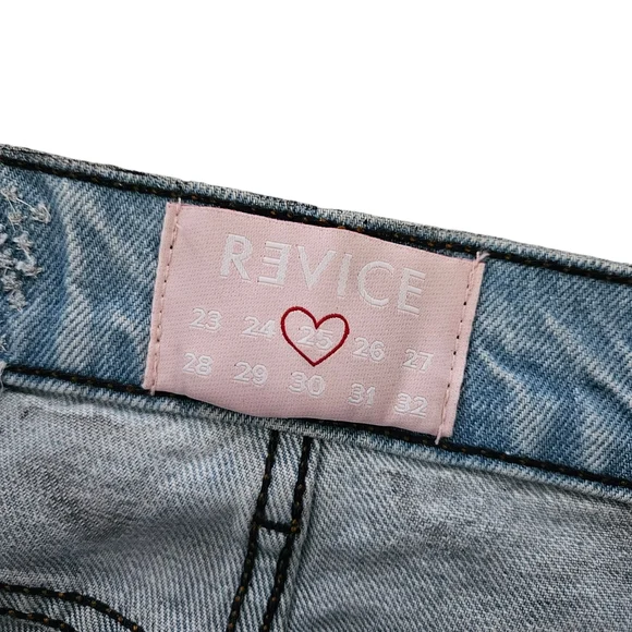 Revice Half Black Half Blue Straight Leg Jeans - Picture 7 of 8